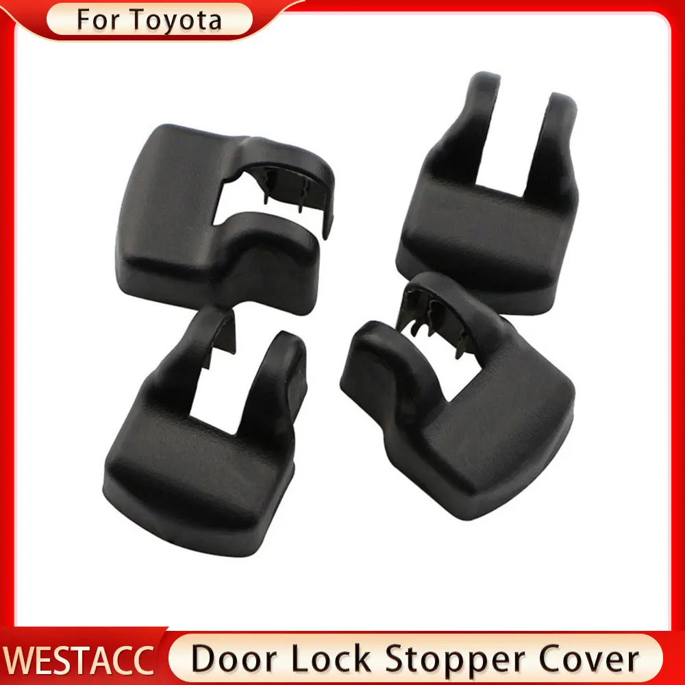 4Pcs ABS Car Door Lock Cover Door Stopper Cover for Toyota Camry 2008-2013 Corolla 2008-2013 RAV4 RAV 4 2013-2018 Accessories