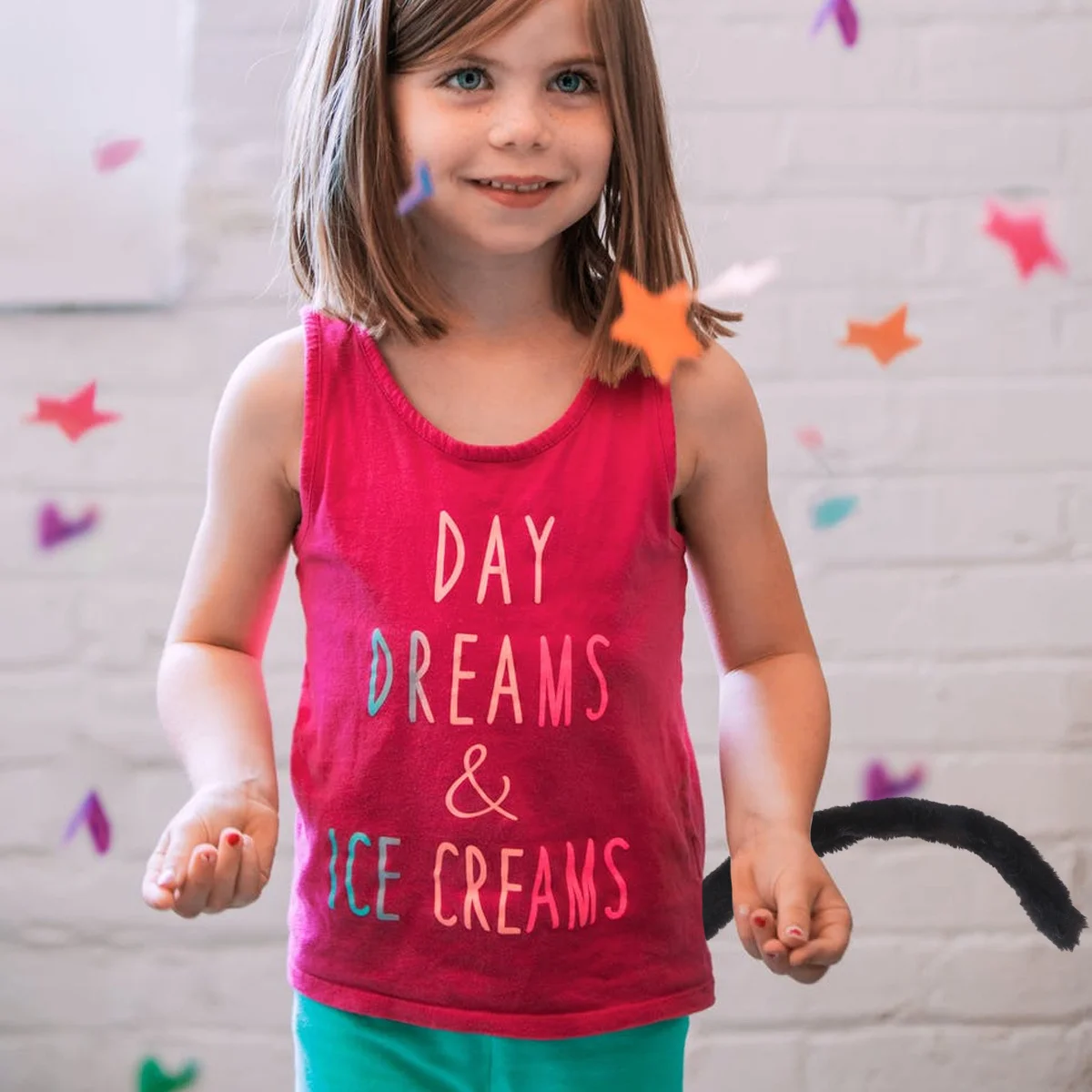 Animal cauda cosplay prop para cosplay traje crianças adultos festa traje de halloween festa de aniversário fantasia vestido preto