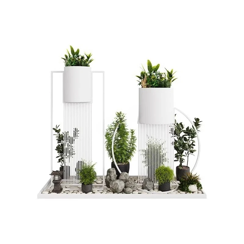

Simple flower stand, wrought iron multi-layer shelf