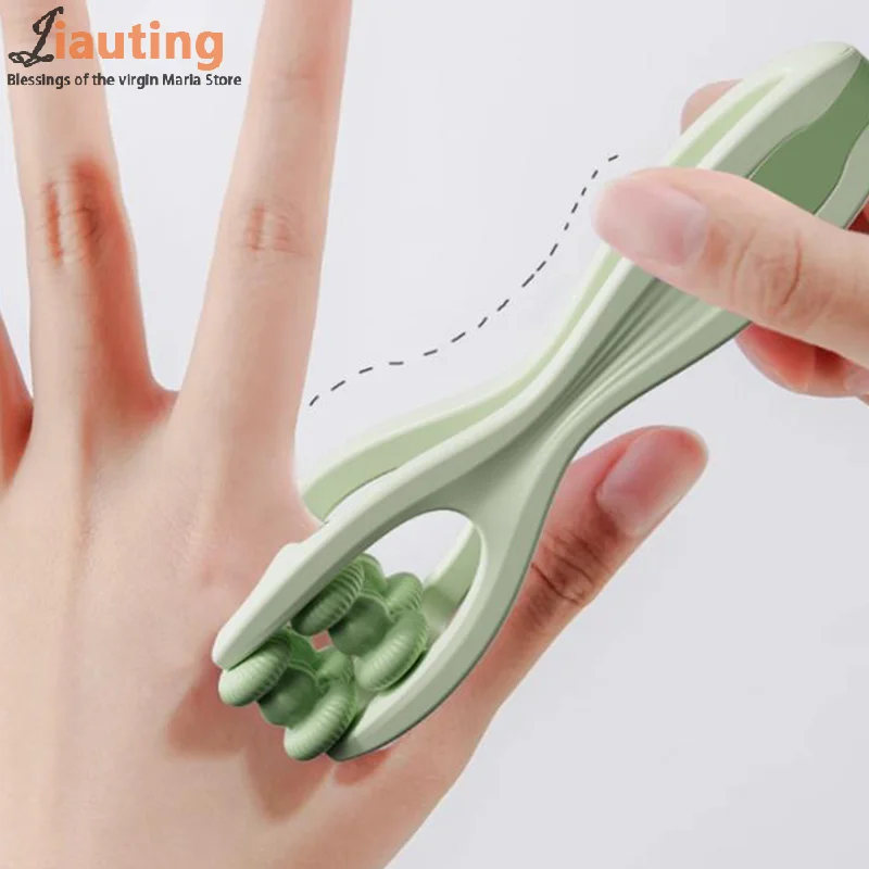 

1Pcs 4 Rollers Finger Massager Mini Finger Joints Massager With Elastic Handle For Finger Blood Circulation & Muscle Relaxation