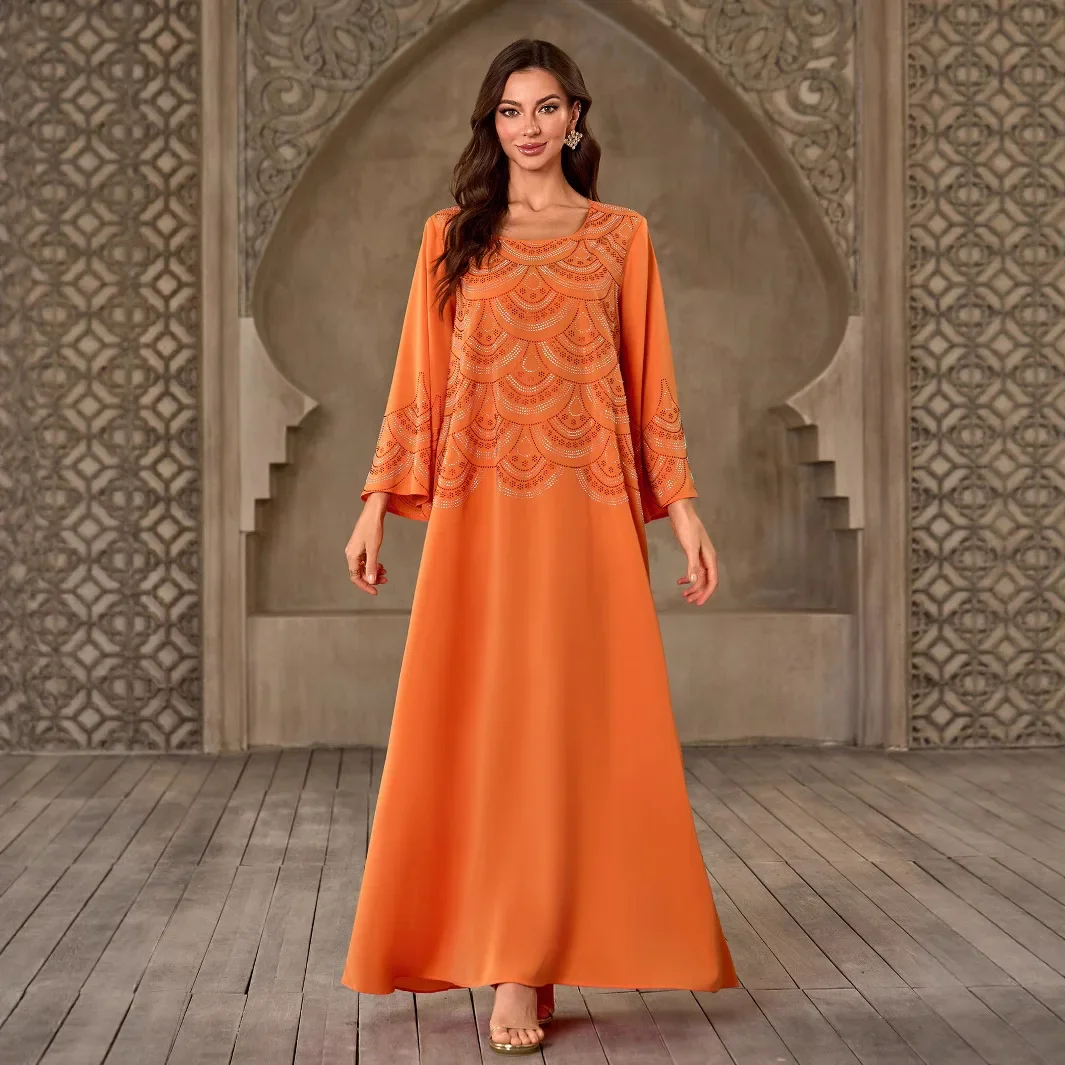 

Элегантный арабский халат Ид Джеллаба Дубай Абая женское мусульманское платье макси вечернее платье ислам Джалабия Рамадан кафтан Vestidos