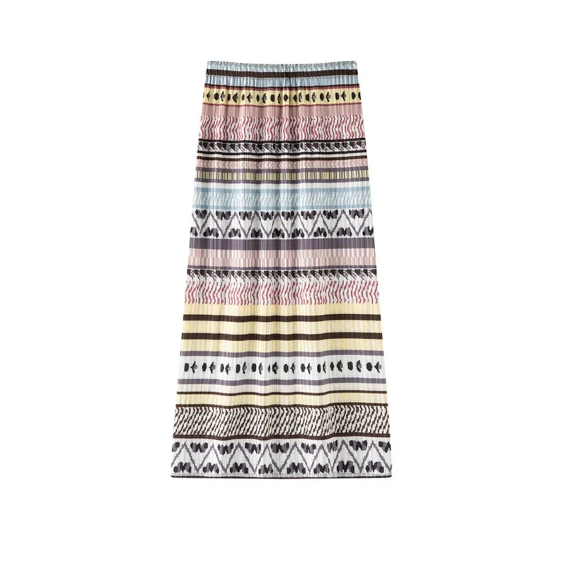 Miyake Pleated 2026 Elegant High-End Pleated Versatile Slimming Mid-Length Casual Skirt for Women Summer Fashion New Style Pleat