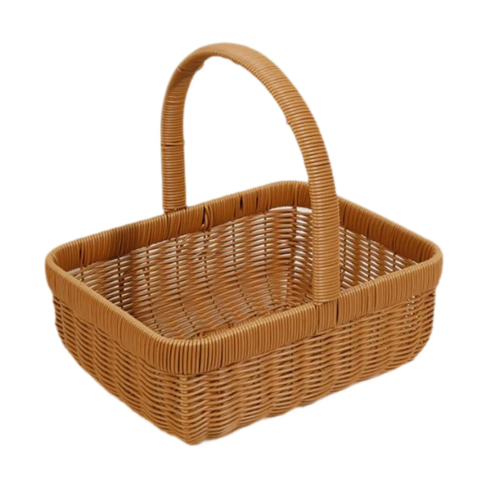 Picnic Baskets with Handle Empty Gift Basket Flower Basket Shopping Basket for Wedding Fruit Gathering Harvesting Decoration