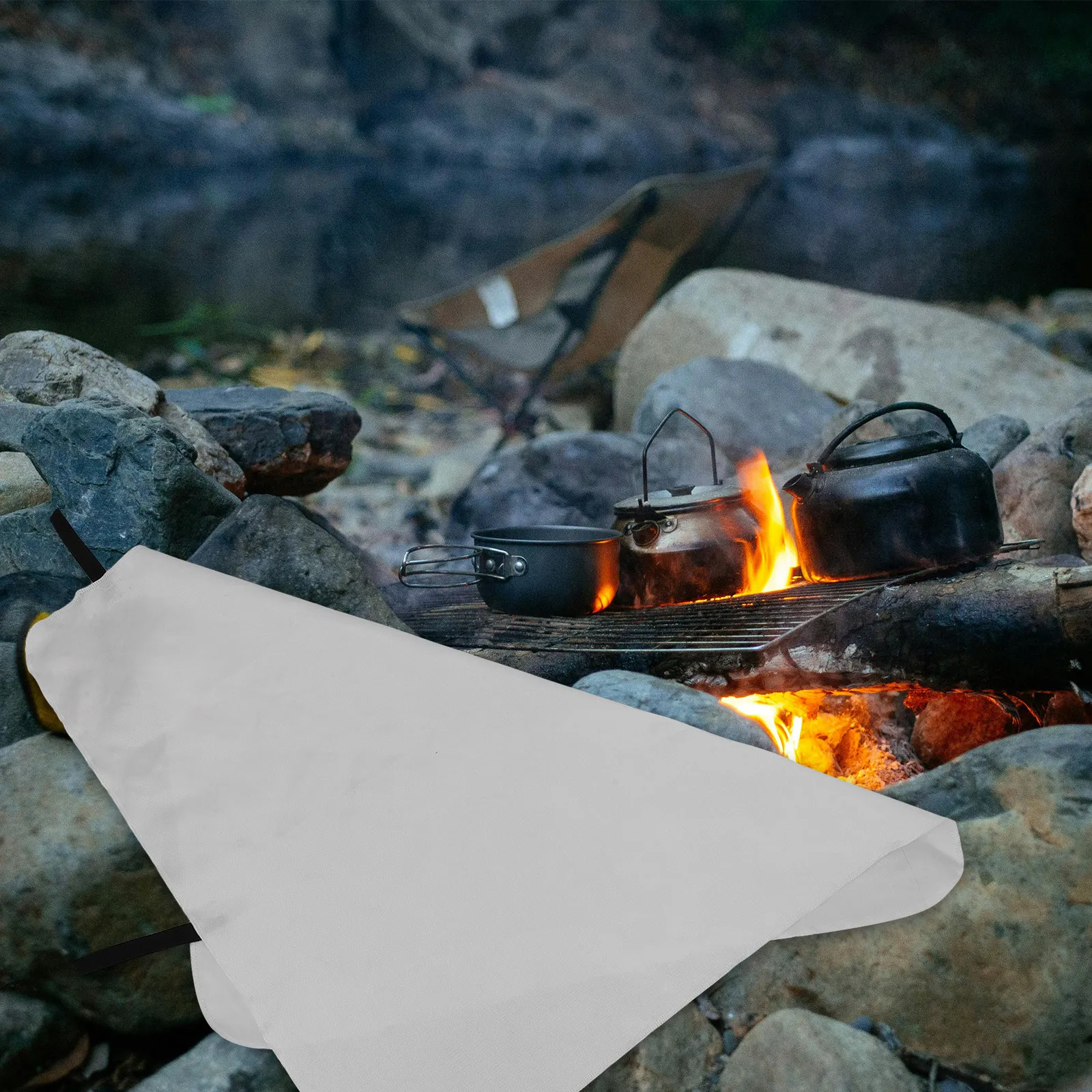 1枚入り、耐久性に優れた難燃性グラスファイバー製の防火ブラン - Fire Blanket Kitchen のレビューと価格