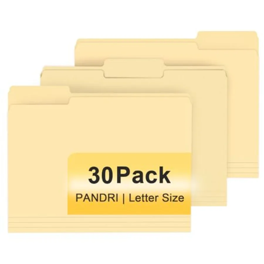 

Папка для файлов, 30 папок, папка для файлов, 1 3 вырезанных вкладок, папка для хранения файлов формата Letter для офиса, школы, бизнеса, Manila