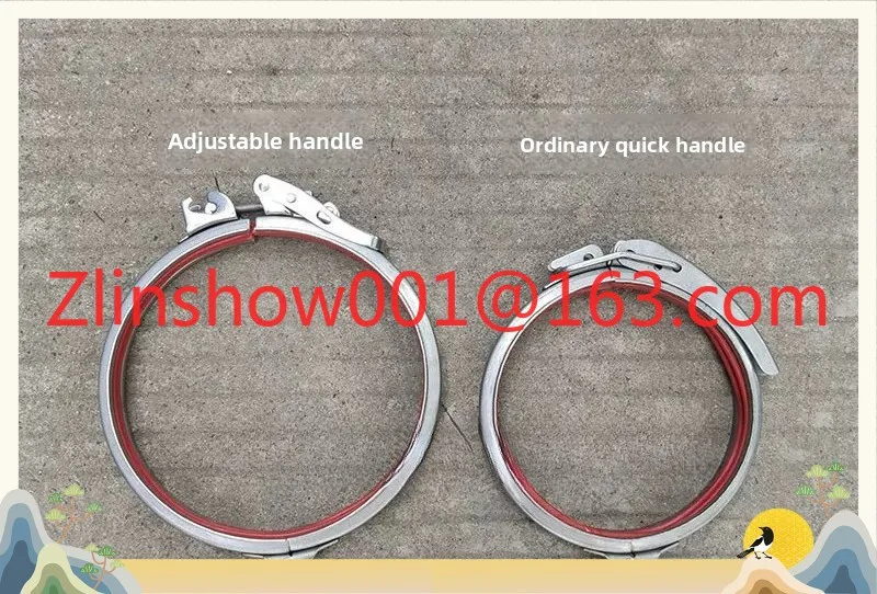 Stainless steel 304 quick clamp galvanized flanging air duct strong clamp U/V pipe