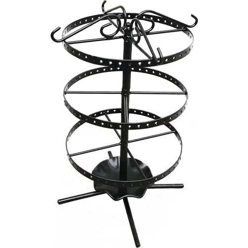 Naz Design Wrought Iron Rotary Küpelik 3 Layer Black