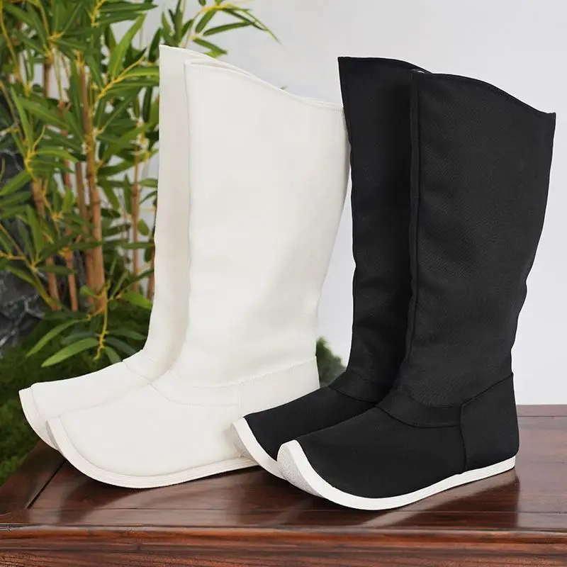 Ancient Hanfu Boots For Both Men And Women, Summer Long Boots, Soap Boots, Flying Fish Clothing, Ancient Style Long And Simple