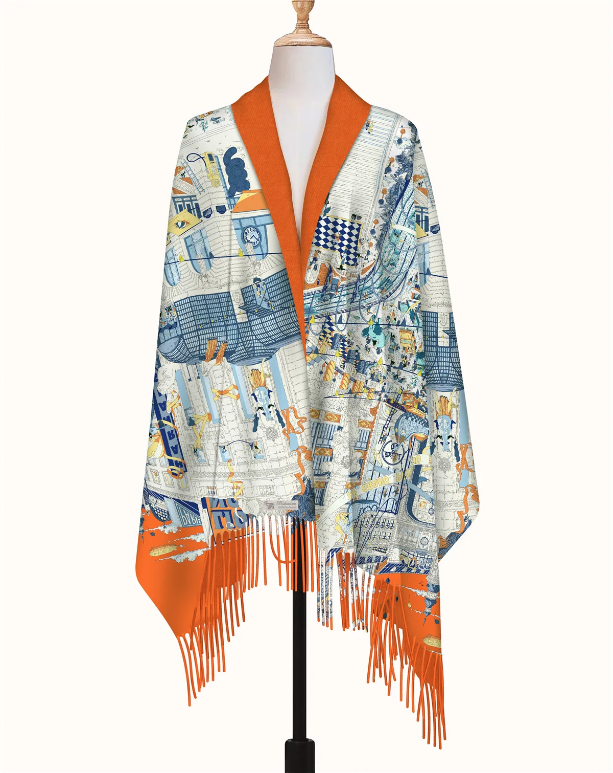 프랑스산 200x70cm 모조 캐시미어 숄, 예술적 로 - Cashmere Scarf Wrap 리뷰 및 가격