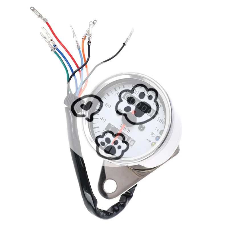 

High qualityUniversal Motorcycle Dual Speedometer Odometer 12V Motorcycle with LED Indicator