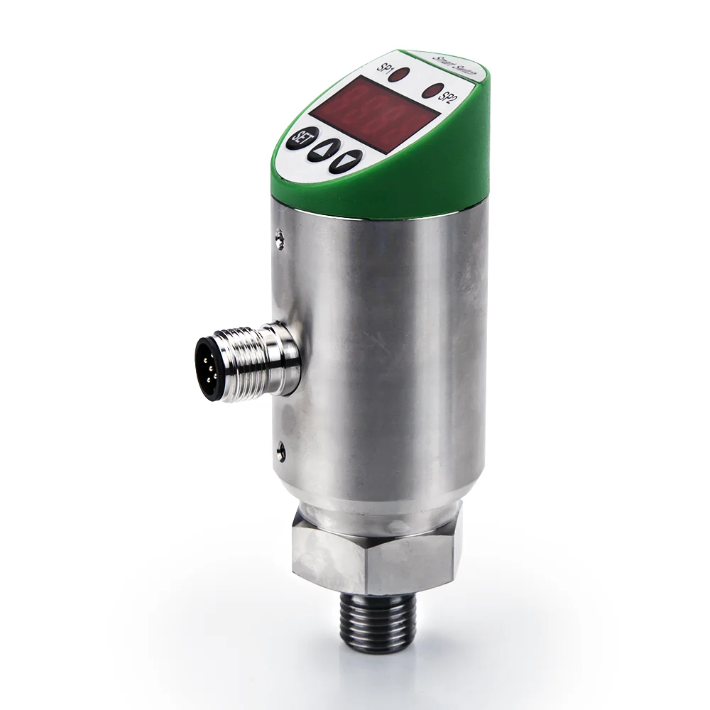Imagem -03 - Interruptor de Pressão Inteligente Sensor do Controlador Cabo do Medidor Pnp Npn Saída 420ma 05 fs 11000bar Calibrador Absoluto Ss304 g1 4