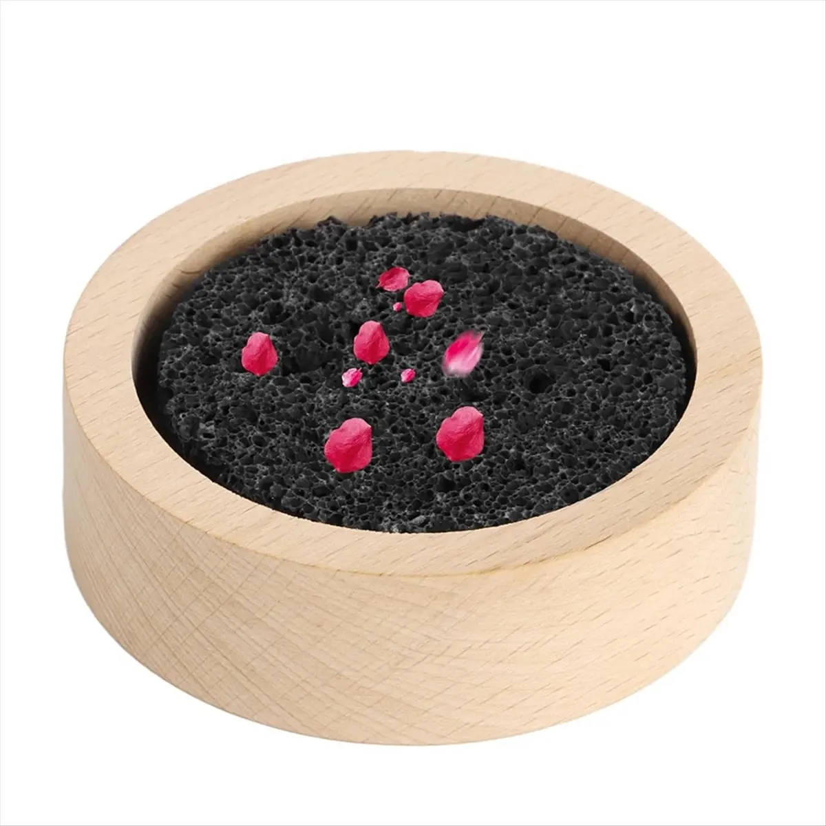 A24I Wood Lava Rock Essential Oil Diffuser, Black Lava Rock Stone Diffuser, Stone Diffuser for Home, Offices, Yoga, Sauna