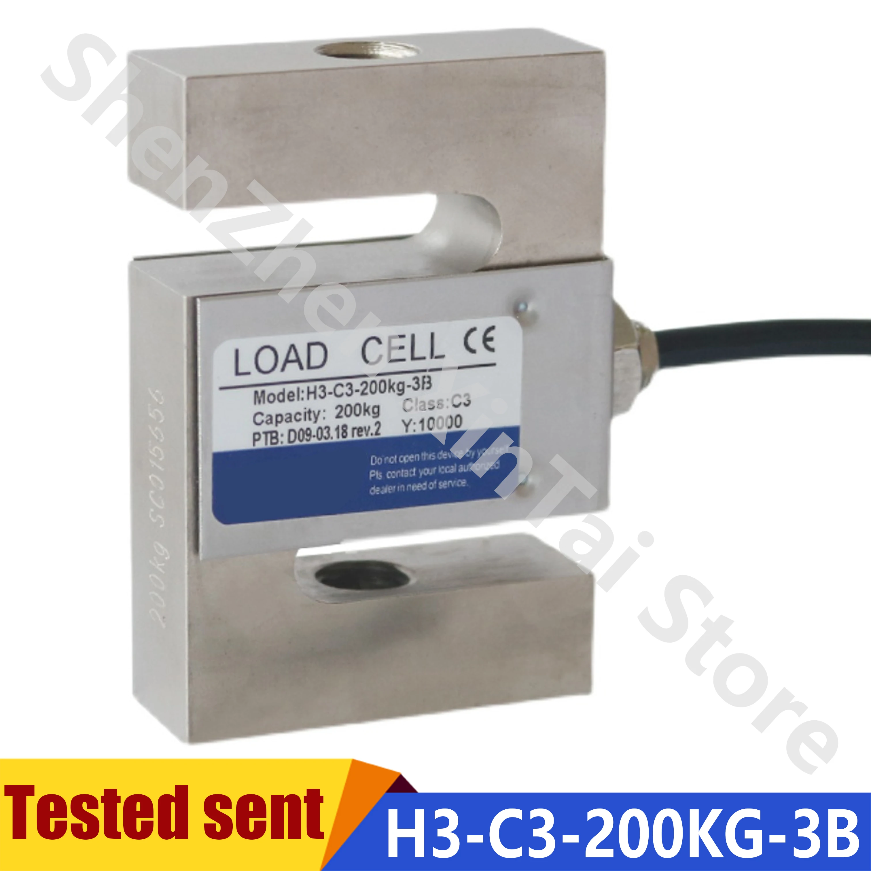 

New High Quality H3-C3-500KG-3B Weighing Sensor S-Type Tension Sensor Load Cells 50KG 100KG 200KG 500KG