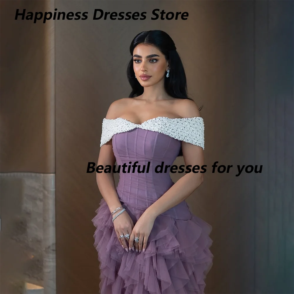 فستان سهرة طويل أنيق للنساء بدون أكتاف بطول الأرض حورية البحر حفلة موسيقية رسمية لحفلات الزفاف والمناسبات الخاصة حسب الطلب