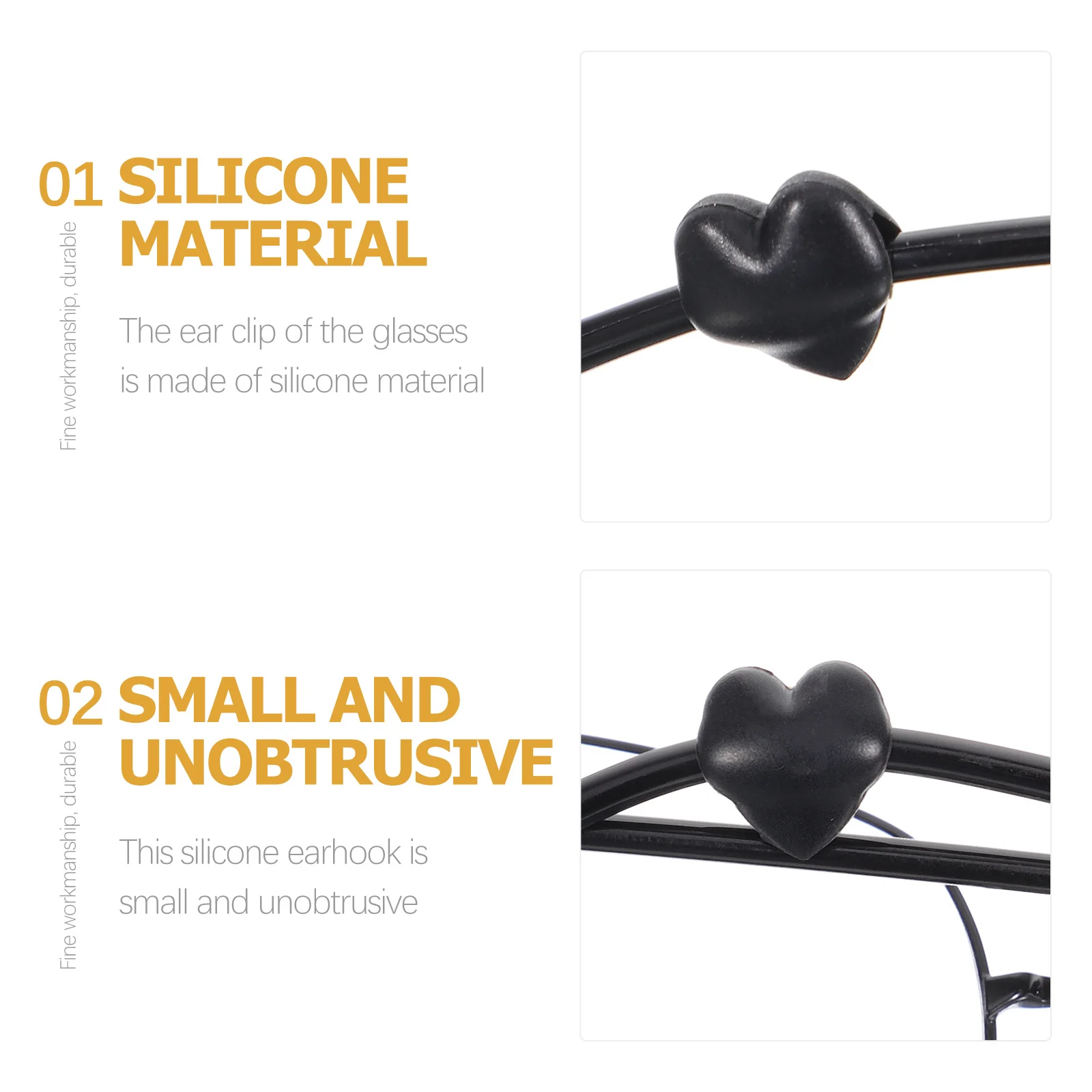 

20Pcs Glasses Slip Preventer Ear Grips Silicone Anti Slip Cushions for Eyeglasses Comfortable Lightweight Design