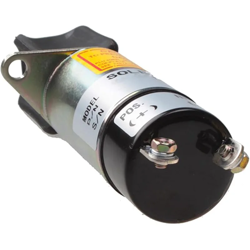 Elettrovalvola Diesel Stop Solenoid for Yanmar for Woodward 12V 2 Terminals 1504-12A7U1B1S2 12V Fuel Shutoff Solenoid 1504-12A7U1B1S2 Gas e carburante — dettaglio 2