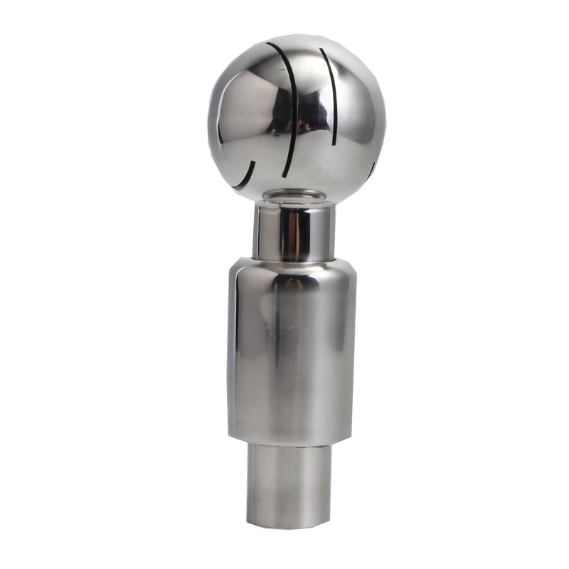 19 25 32 38 51 mm Tube OD Butt Welding 360 Degree Rotary Spray Ball 304 316L Stainless Steel Sanitary Tank Cleaning Home Brew