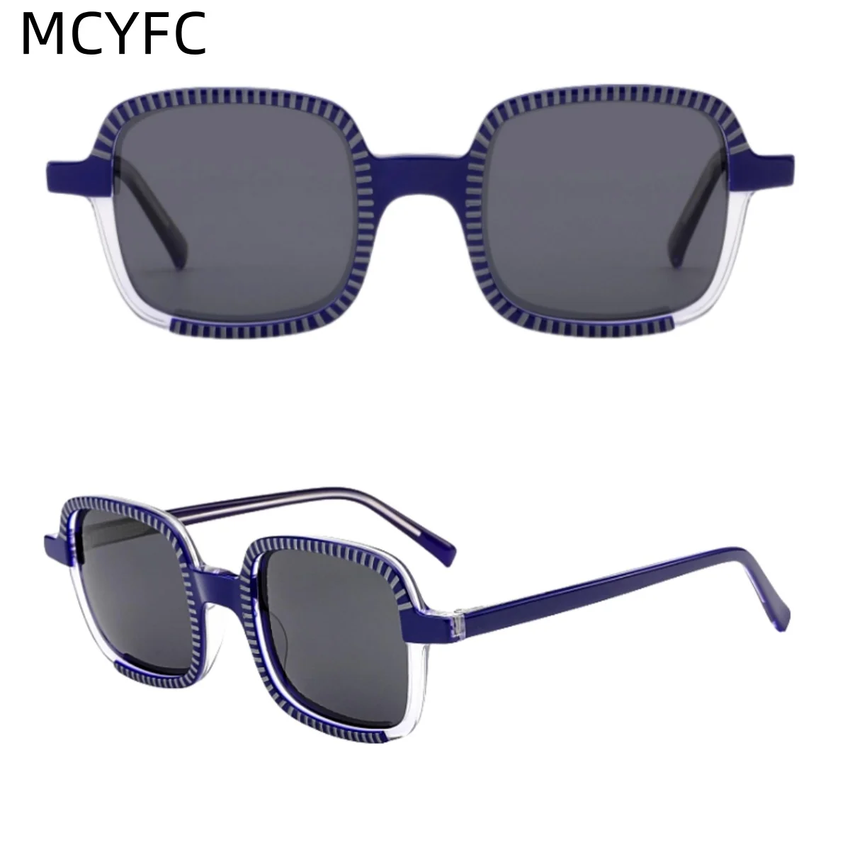 

MCYFC New Round acetate Handmade sunglasses men women top quality custome Designer eyeglasses UV400 SUN GLASSES