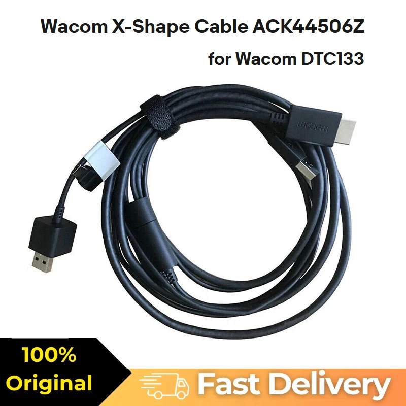 Original X-Shape Replacement 3-in-1 Cable for Wacom One DTC133/DTC