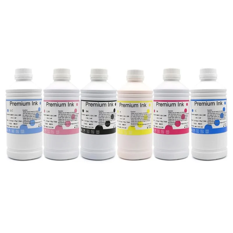 1000ML Pigment Ink Compatible For Epson L1300 L1455 L800 L801 L805 L810 L850 L1800 L353 L355 L358 L360 L363 1390 R330 Printer