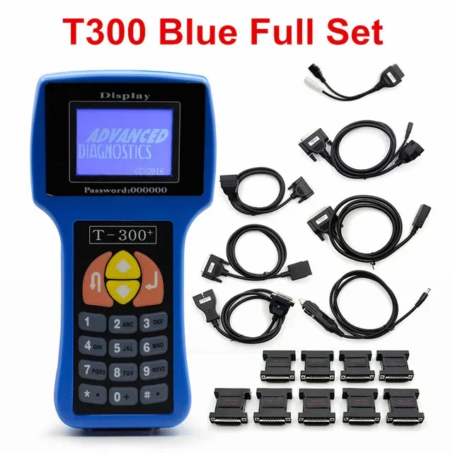 مبرمج المفاتيح T300+ الأزرق T300+ مبرمج المفاتيح التلقائي النسخة الإسبانية T300 رقاقة مفتاح فك
