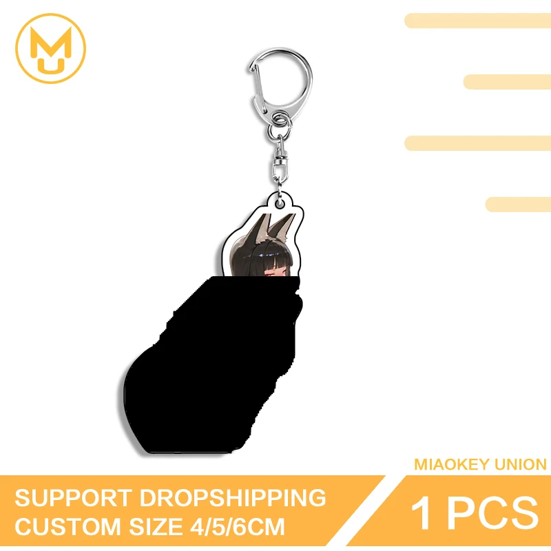 Zenless Zone Zero Hoshimi Miyabi‌ Photo Keychain Amusing Creative Acrylic Key Holder Hot Selling Fashion Packbage Decorations