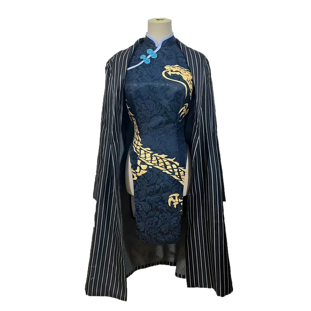 Blue Archives Blue Consort Saki Cosplay Costume Cheongsam Suit Loli Windbreaker Kisaki Halloween Performance Party