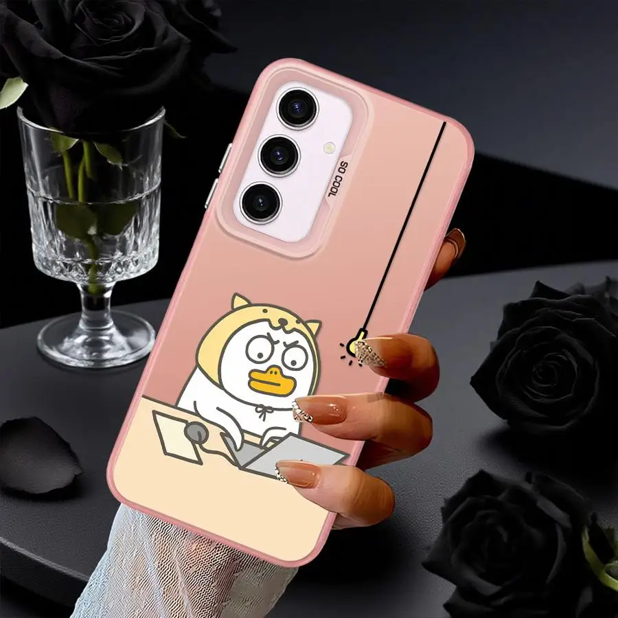 Casing Penutup Belakang Ponsel untuk Xiaomi Poco C51 F3 GT X5 C50 X3 Pro F4 X3 NFC Kartun Bebek Lucu