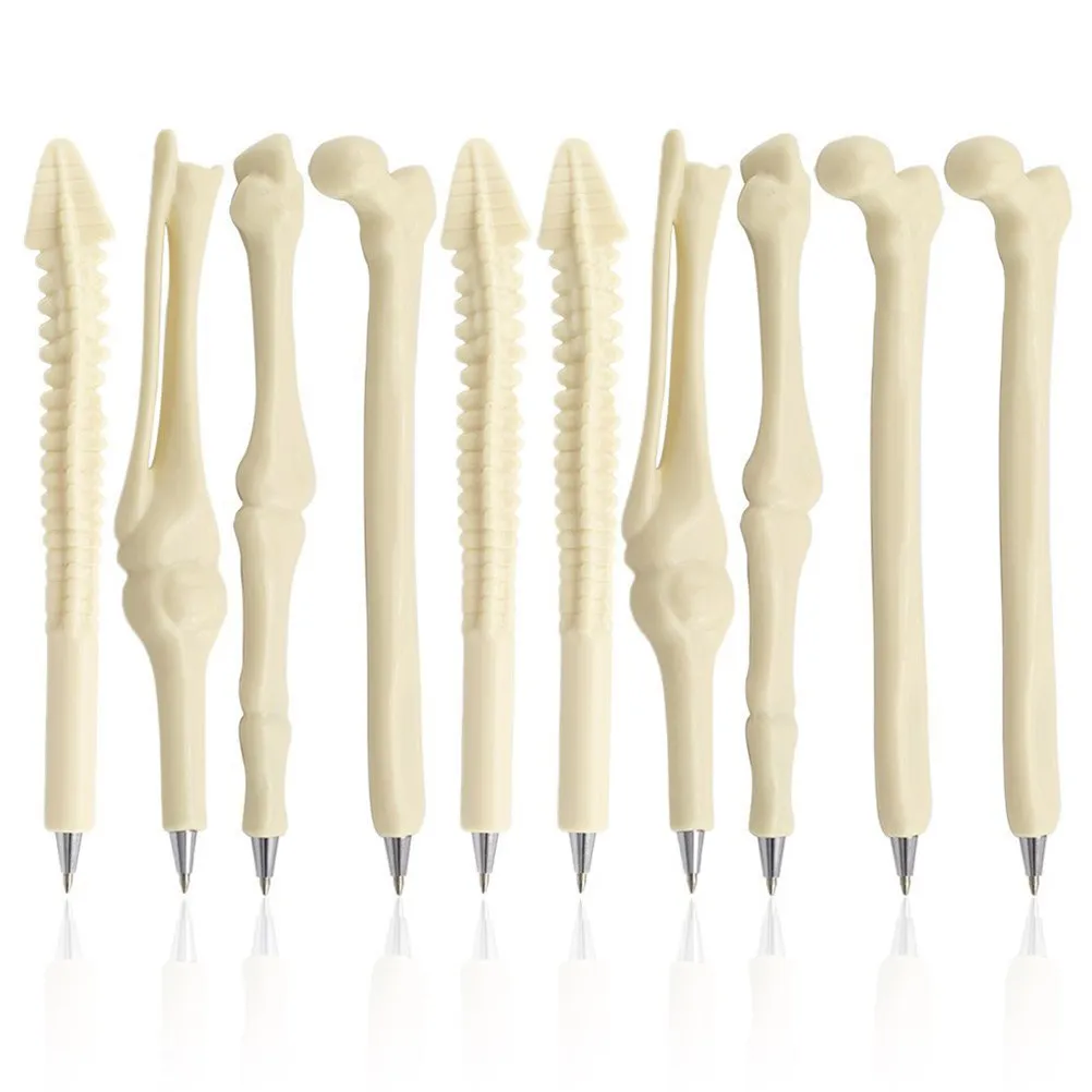 

10Pcs Ballpoint Pens Novelty Bone Design Black Ink School Nurse Doctor Student Gift Creative Office Stationery Pen