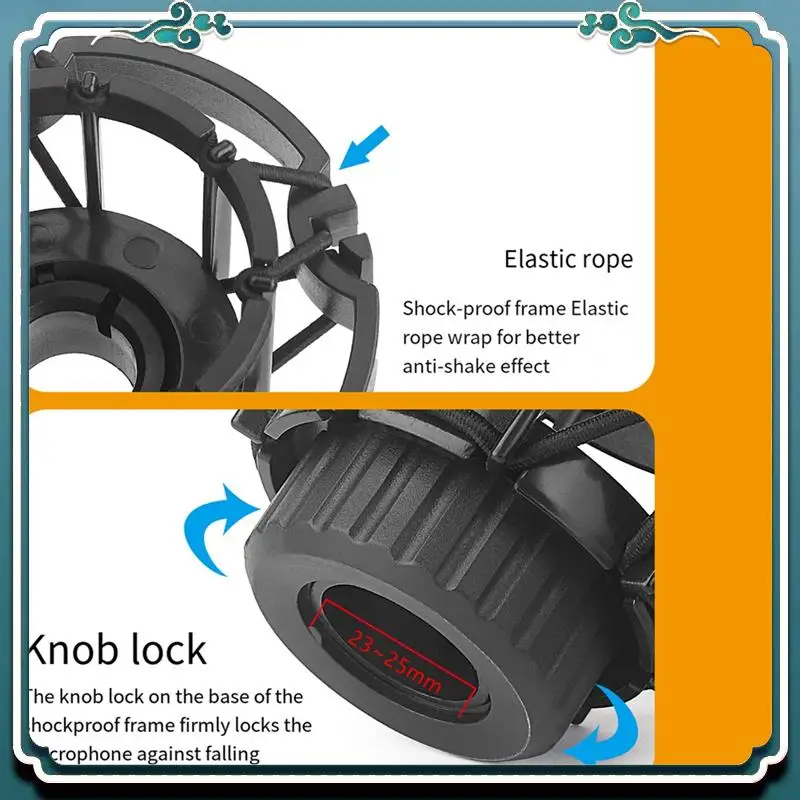 Easy To Use Spider Microphone Shock Mount Condenser Microphones Universal Shockmount Stand Microphone Mount
