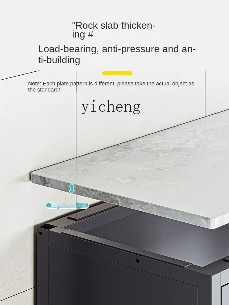 b11- Kitchen Vegetable Cutting Bench Shelf Floor to Floor Pot Side Cabinet Against Wall Multifunctional Storage Locker