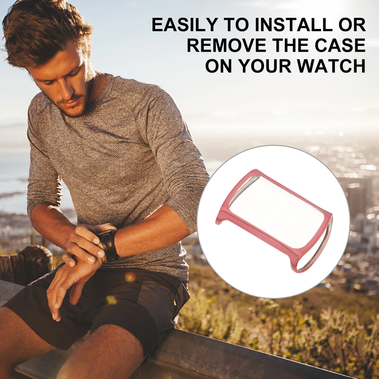 

Screen Shell Scratch-resistant Protector Watch Protective Cover Crystal All-Around