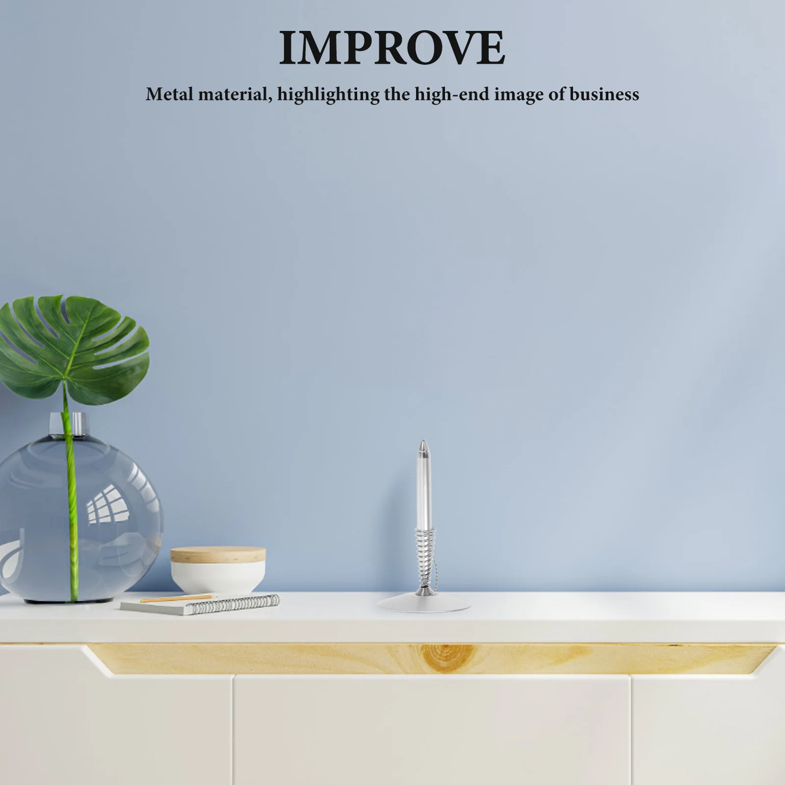 

Пружинная металлическая настольная ручка с безопасной цепочкой, гелевая чернильная ручка для подписи, настольный офисный аксессуар, свадебные ручки для гостевой книги