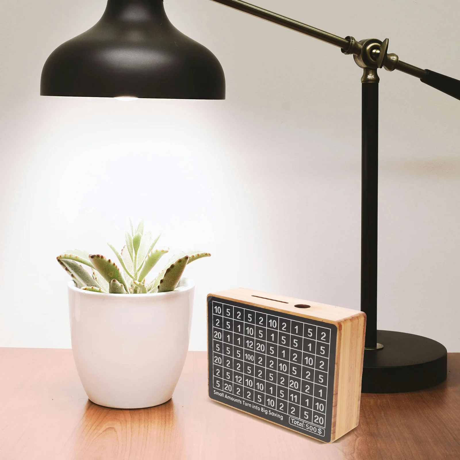 1Set Holz Handwerk Geld Bank Exquisite Sparschwein für Wohnkultur Schöne Design Savings Container Holz Spardose