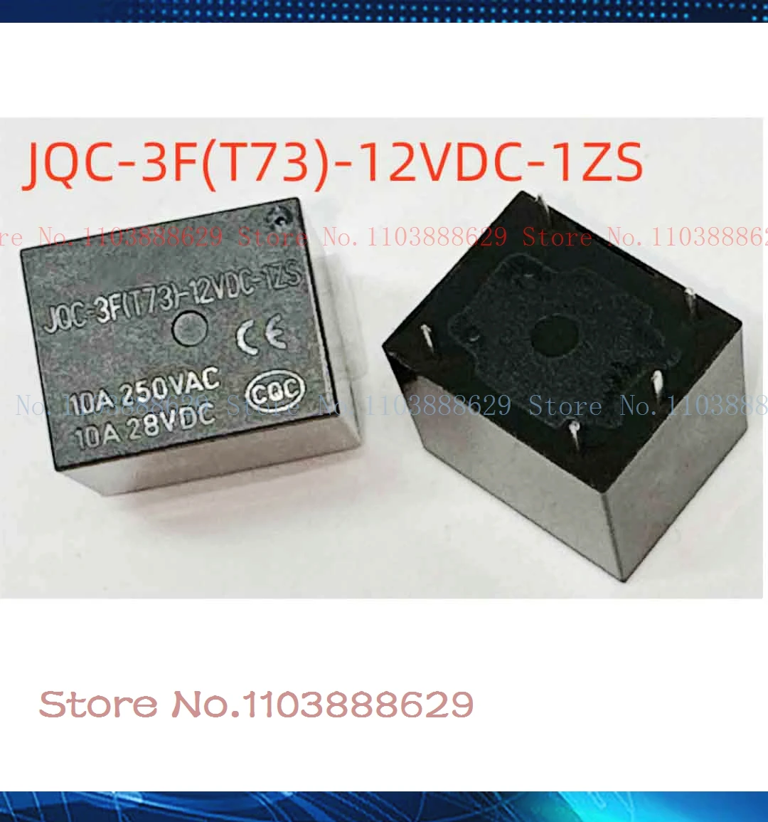 10A JQC-3F(T73) 12VDC-1ZS T73C-12V