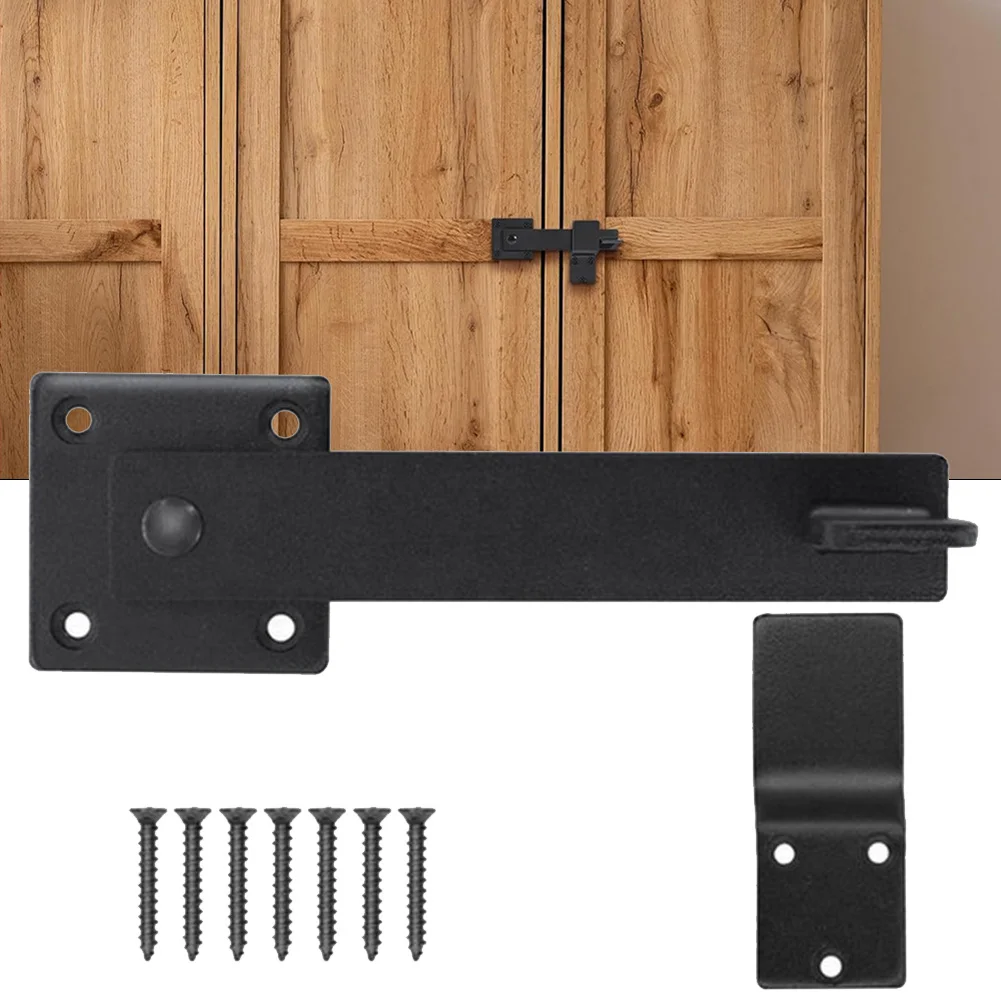 Double Gate Lock Barn Door Fence Degree Rotated Fence Gate Flip Latch Reversible Long Lasting Great Appearance