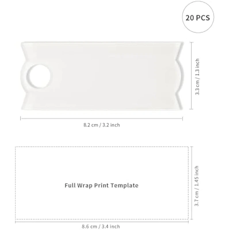 Сублимационный акриловый держатель для именных табличек, заготовки для стаканов на 40 унций, персонализированная именная бирка, крышка чашки, декоративная деталь, 20 шт.