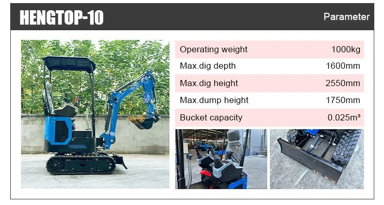 Kostenloser Versand Diesel-Minibagger CE EPA Euro 5 Kompakter Raupenbagger Mikrobagger Baumaschine Kleiner Bagger Preis Anpassbar – Detail 5