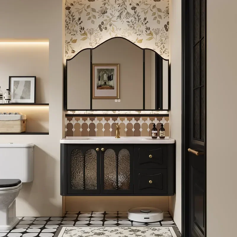 

Pedicure Mirror Bathroom Cabinets Vintage Drawers Sink Bathroom Cabinet Vanity Dressers Entertainment Gabinete Trendy Furniture