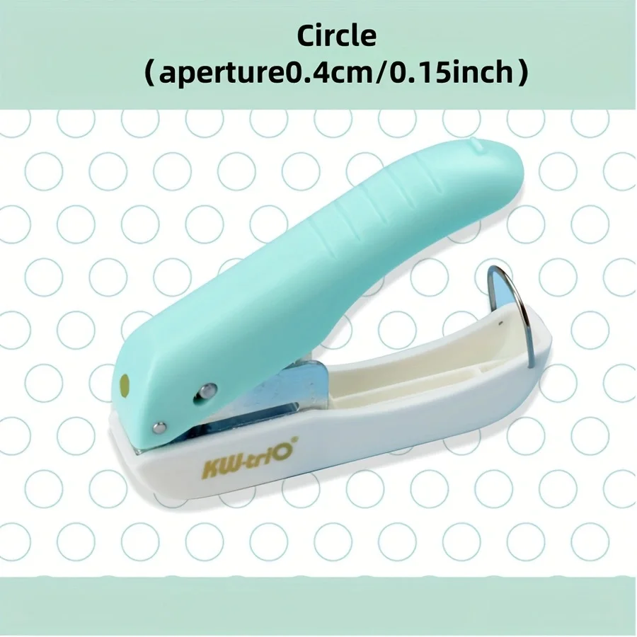 1-delige enkelvoudige perforator, met meerdere perforatiemogelijkheden. Een papier-/fotoponsgereedschap voor gebruik in de kantoorbenodigdheden.