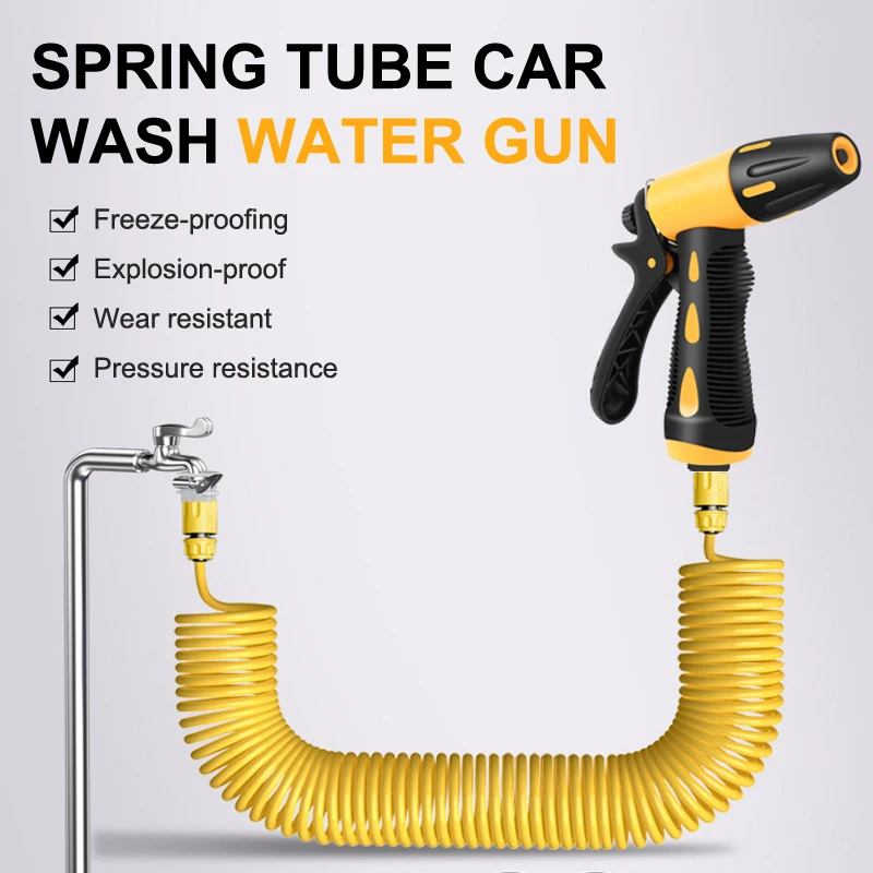 

【Отличный】Телескопический шланг для воды длиной 10/15/20 метров с насадкой высокого давления, набор для мойки автомобилей, удлинительный шланг, водяной шланг для аппаратов высокого давления