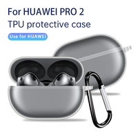 for Huawei Freebuds Pro 2 Case Transparent Clear TPU Protective FreebudsPro2 Earphone Case Shockproof with Hook