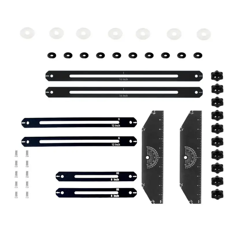 

Stair Tread Template Tool Stair Tread Jig Tool Aluminum Alloy Multifunctional Step Measuring Template Jig For Family Villas