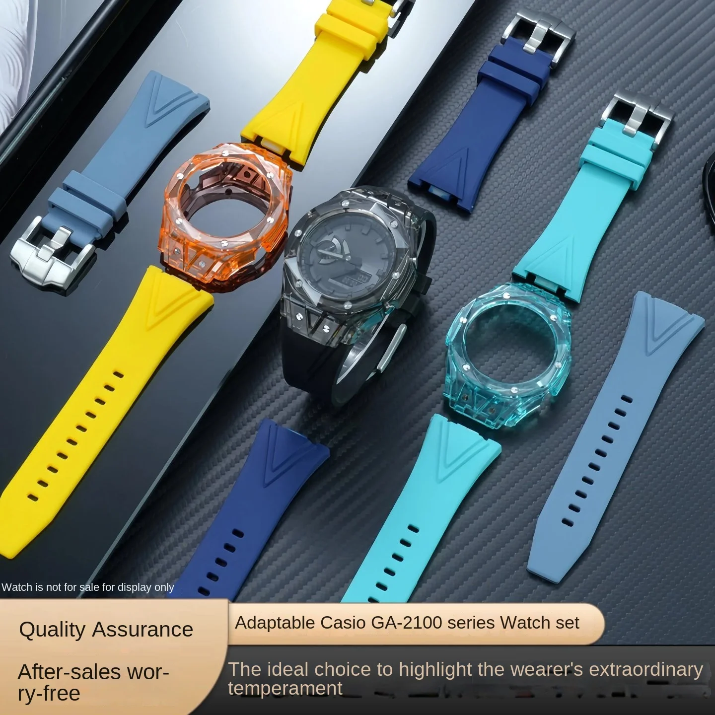 

Комплект для модификации CasiOak GA2100 GA2110 GA-B2100: Прозрачный корпус Tattoo Glacier, силиконовый ремешок Jelly, застежка-игла, аксессуары для часов