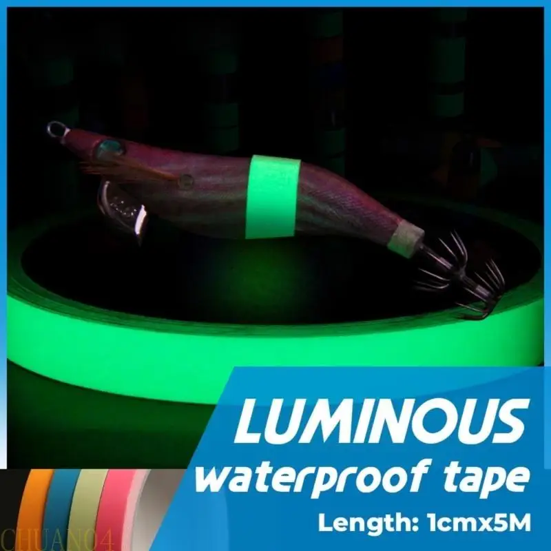 

A1A2 Waterproof Fishing Rod Tape Self adhesive Glow Stickers Night Fishing Luminous Tape Fluorescent Tape Fishing Accessories