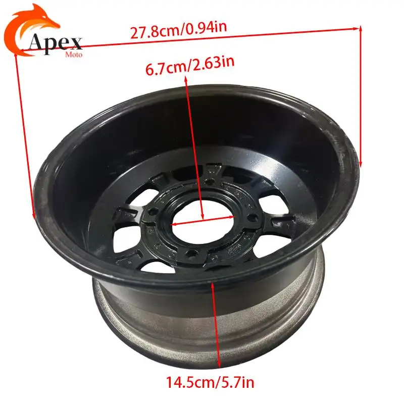All terrain ATV beach bike kart 10 inch aluminum alloy wheels 23x7-10 inch aluminum wheels modified accessories