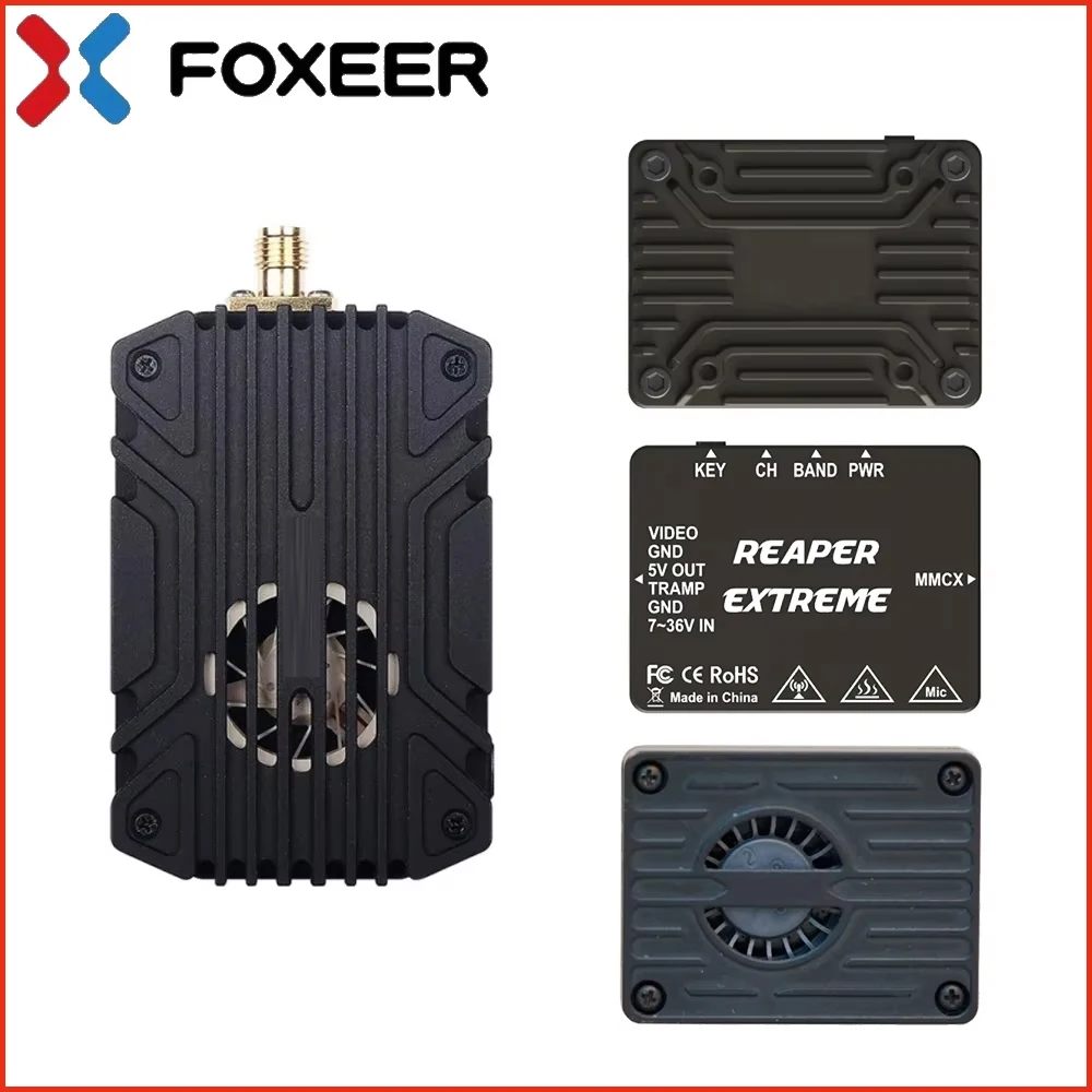 

Foxeer Reaper 2.5W/ 3.0W/ 5.0W 5.8Ghz Anti-Interference Adjustable VTX Heat Dissipation Shell