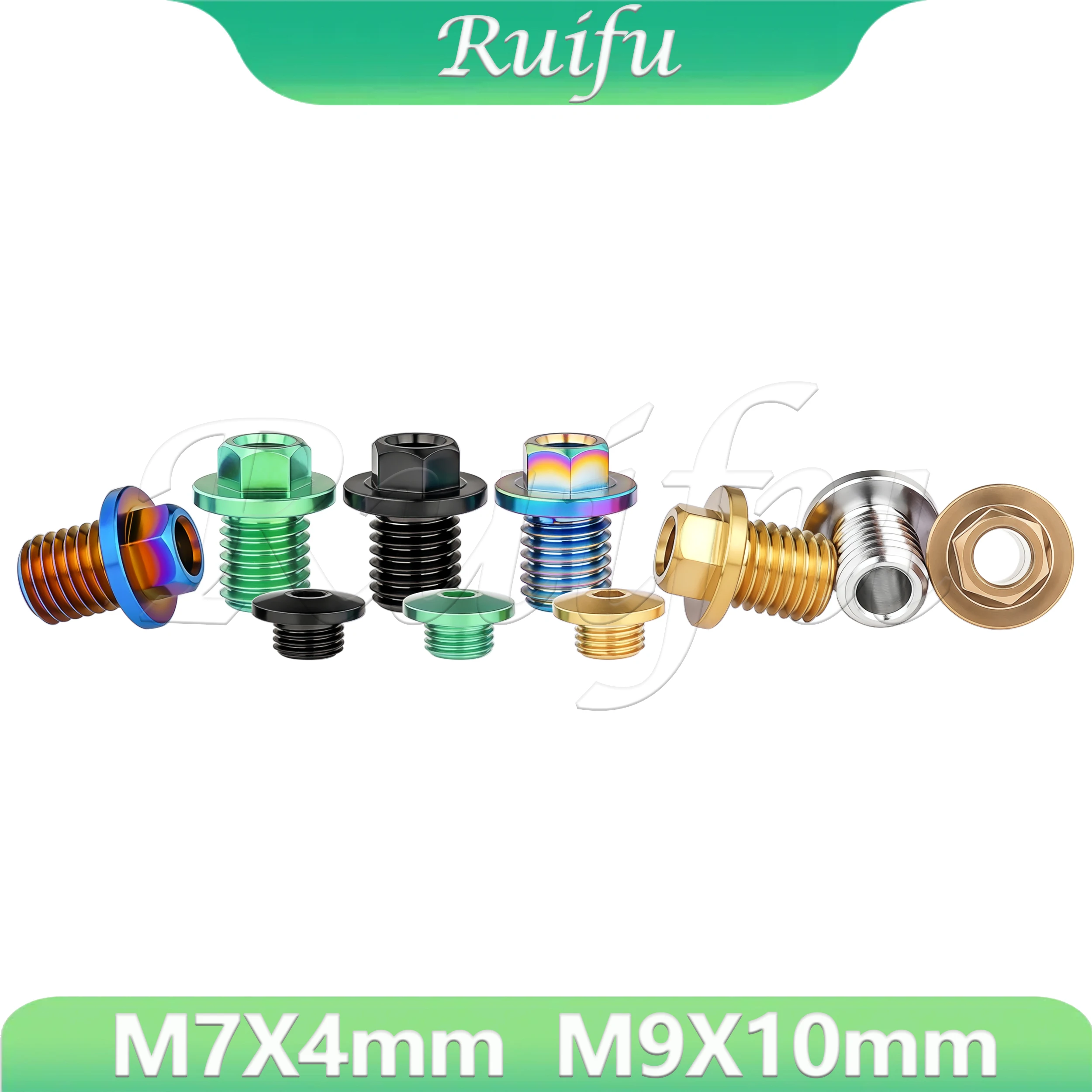 Ruifu Titanium Bolt  M7X4mm/ M9x10mm  Road Bike Schaltung/Hose Locking Screw Shift Shifter Lever Oil Bleed Bolt
