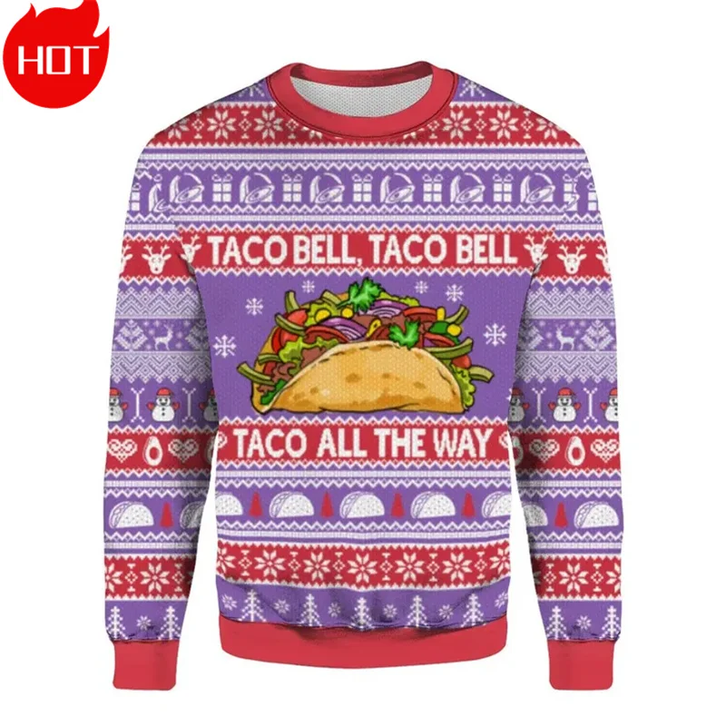 Frohe Weihnachten 3D-gedruckte Sweatshirts Weihnachtsmann Grafik Weihnachtspullover Herrenmode Ugly Christmas Sweater Neu in Pullovern