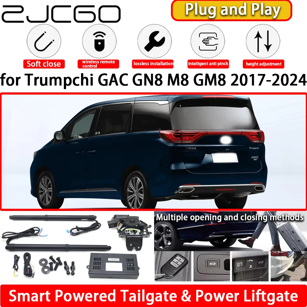 

ZJCGO for Trumpchi GAC GN8 M8 GM8 2017-2024 OEM Automatic Electric Powered Tailgate Power Liftgate Tail Gate Lift Kit System